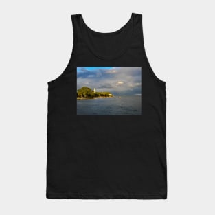 Stormy St Simons Island Lighthouse Tank Top